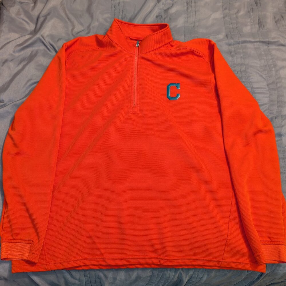 Cleveland Guardians Levelwear 1/4 Zip Pullover - Red - Men's XXL - Like New